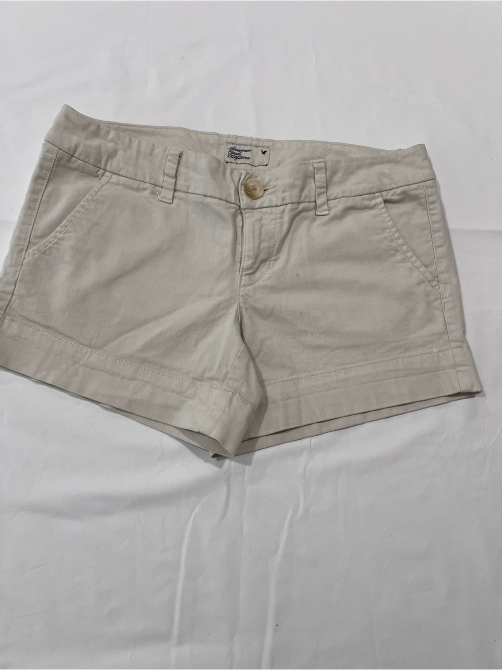 American Eagle Outfitters Light Beige Cotton Shorts